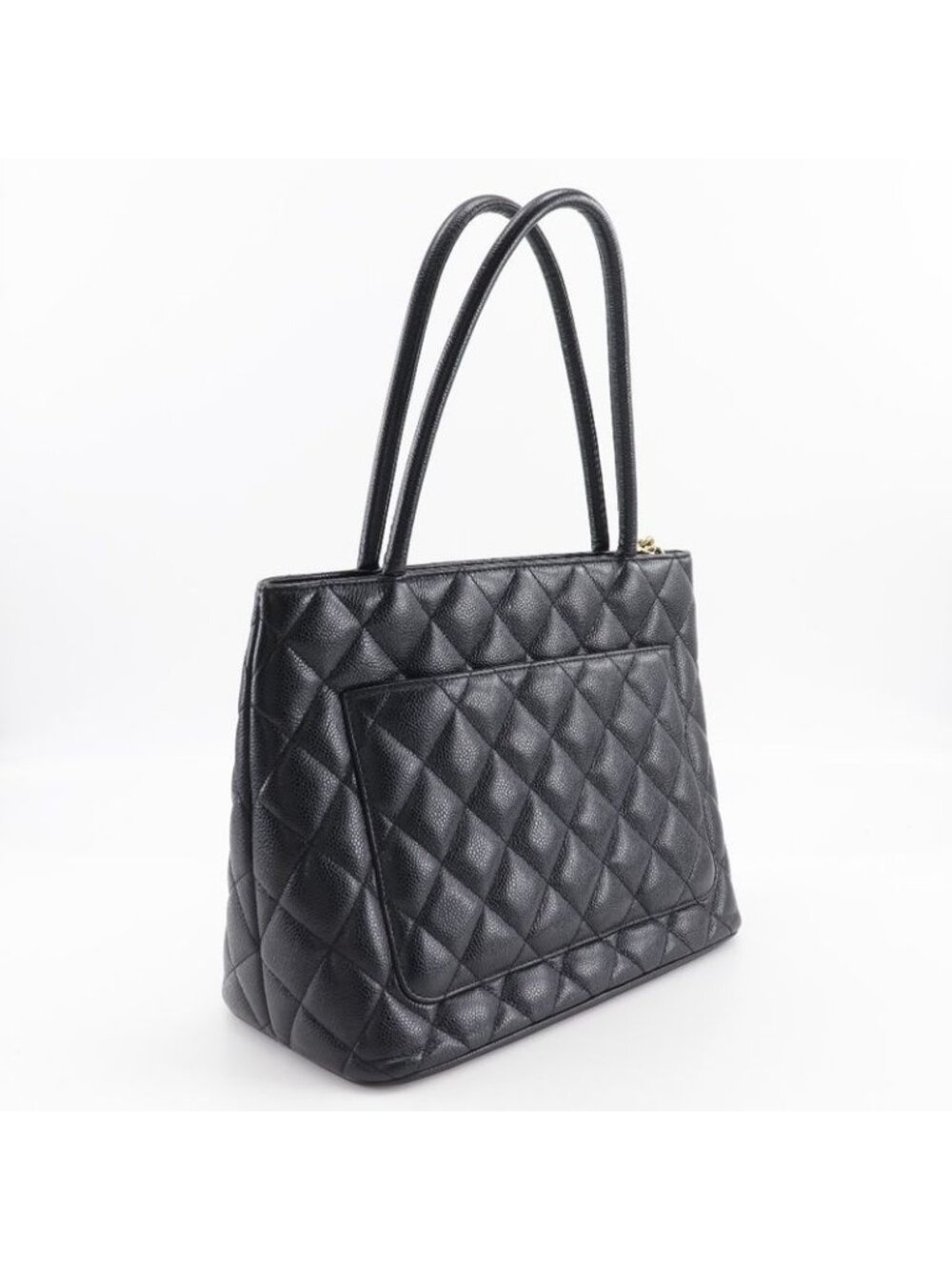 Chanel Medallion Tote Caviar Leather Black Bag - Picture 3 of 9